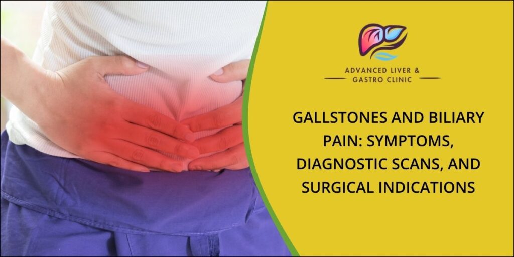 Gallstone and biliary pain symptoms